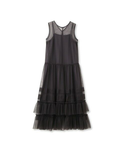 QUEENS COURT / クイーンズコート ロング・マキシ丈ワンピース | チュールフリルワンピースアンサンブル≪手洗い可能≫ | 詳細17