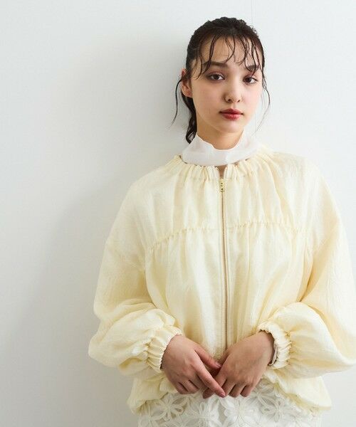 QUEENS COURT / クイーンズコート テーラードジャケット | 【日本製】アセテートブルゾン | 詳細4