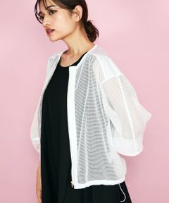 QUEENS COURT / クイーンズコート テーラードジャケット | マイクロメッシュZIPブルゾン≪手洗い可能≫