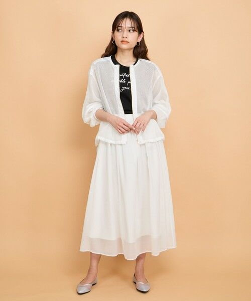 QUEENS COURT / クイーンズコート テーラードジャケット | マイクロメッシュZIPブルゾン≪手洗い可能≫ | 詳細3