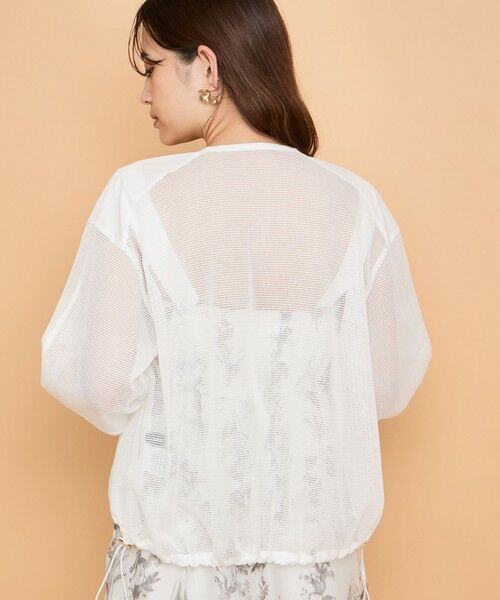 QUEENS COURT / クイーンズコート テーラードジャケット | マイクロメッシュZIPブルゾン≪手洗い可能≫ | 詳細6