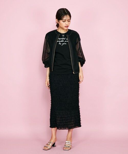 QUEENS COURT / クイーンズコート テーラードジャケット | マイクロメッシュZIPブルゾン≪手洗い可能≫ | 詳細21