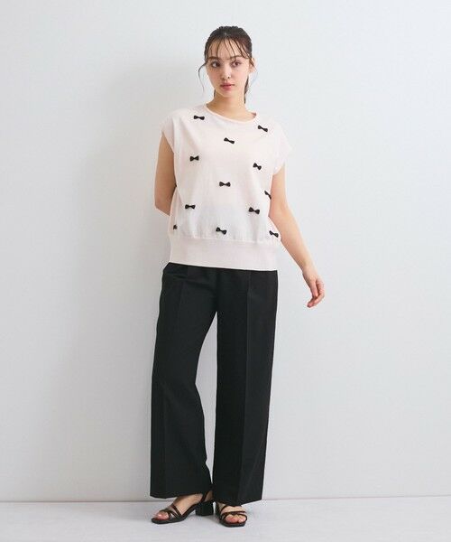 QUEENS COURT / クイーンズコート その他パンツ | カラミタンブラーワイドパンツ≪手洗い可能≫ | 詳細2