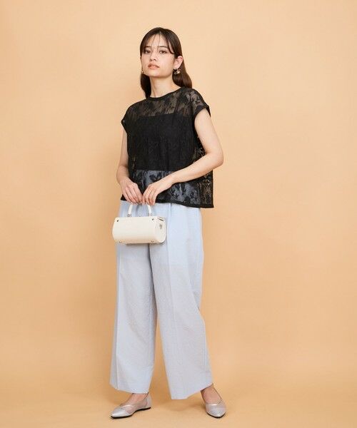 QUEENS COURT / クイーンズコート その他パンツ | カラミタンブラーワイドパンツ≪手洗い可能≫ | 詳細11