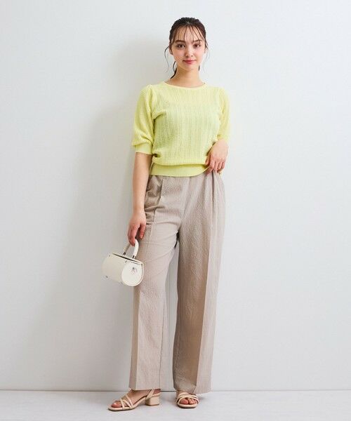 QUEENS COURT / クイーンズコート その他パンツ | カラミタンブラーワイドパンツ≪手洗い可能≫ | 詳細13