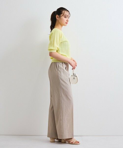 QUEENS COURT / クイーンズコート その他パンツ | カラミタンブラーワイドパンツ≪手洗い可能≫ | 詳細14