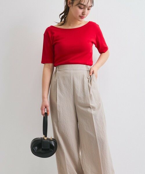 QUEENS COURT / クイーンズコート その他パンツ | カラミタンブラーワイドパンツ≪手洗い可能≫ | 詳細15