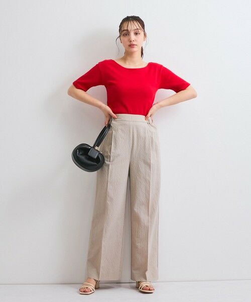 QUEENS COURT / クイーンズコート その他パンツ | カラミタンブラーワイドパンツ≪手洗い可能≫ | 詳細16