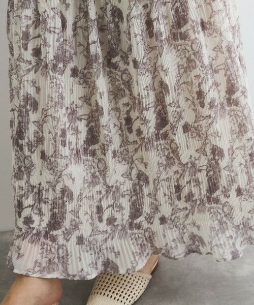 QUEENS COURT / クイーンズコート ミニ・ひざ丈スカート | シフォンジョーゼットランダムプリーツスカート≪手洗い可能≫ | 詳細3