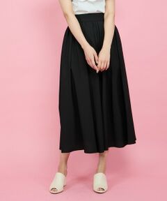 QUEENS COURT / クイーンズコート ミニ・ひざ丈スカート | サッカータックギャザースカート≪セットアップ対応/手洗い可能≫