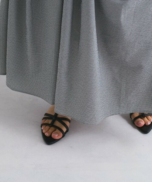 QUEENS COURT / クイーンズコート ミニ・ひざ丈スカート | サッカータックギャザースカート≪セットアップ対応/手洗い可能≫ | 詳細13