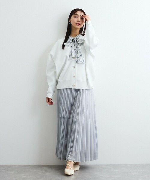 QUEENS COURT / クイーンズコート ミニ・ひざ丈スカート | シアーイレギュラープリーツスカート≪手洗い可能≫ | 詳細17