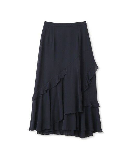 QUEENS COURT / クイーンズコート ミニ・ひざ丈スカート | イレギュラーラッフルスカート≪手洗い可能≫ | 詳細11