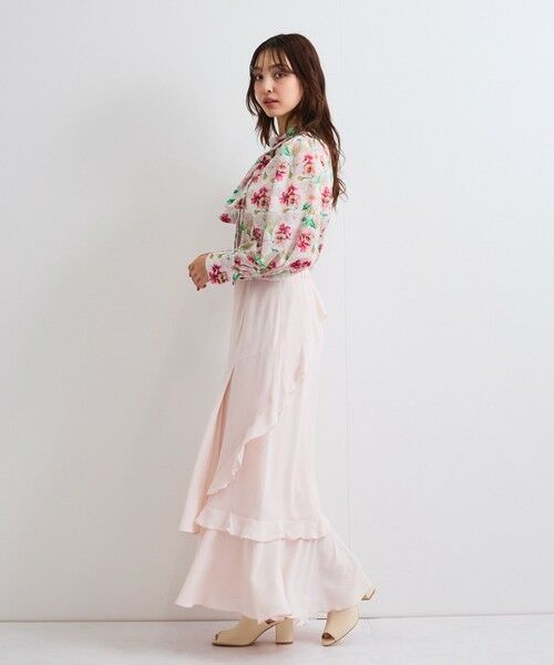 QUEENS COURT / クイーンズコート ミニ・ひざ丈スカート | イレギュラーラッフルスカート≪手洗い可能≫ | 詳細16