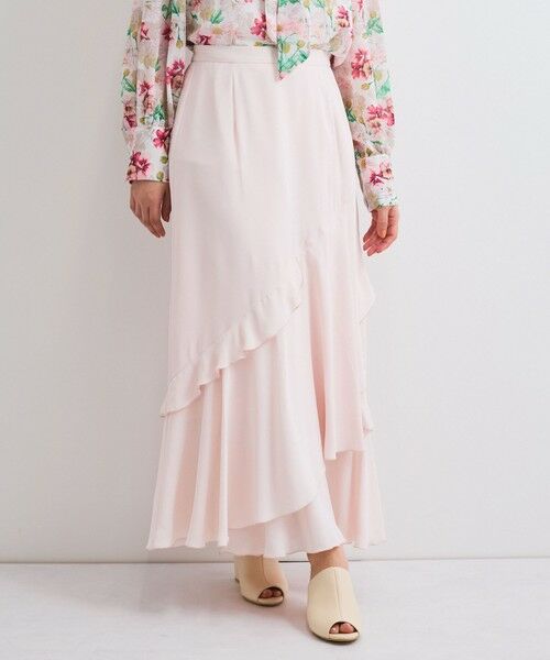 QUEENS COURT / クイーンズコート ミニ・ひざ丈スカート | イレギュラーラッフルスカート≪手洗い可能≫ | 詳細14