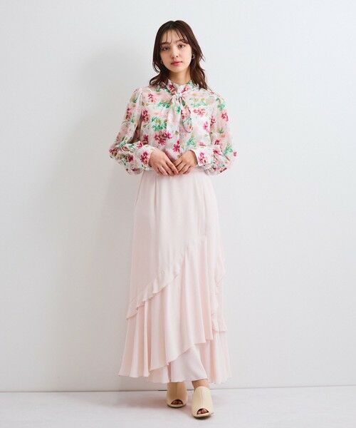 QUEENS COURT / クイーンズコート ミニ・ひざ丈スカート | イレギュラーラッフルスカート≪手洗い可能≫ | 詳細15