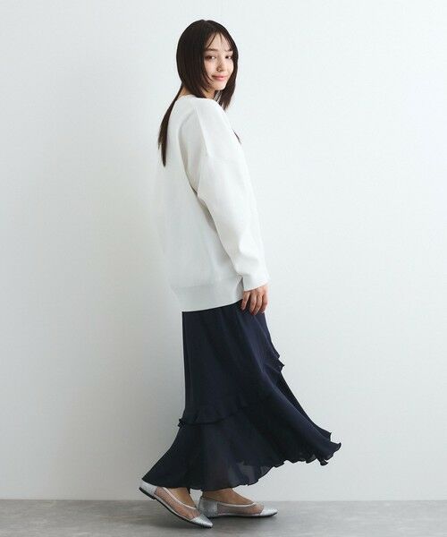 QUEENS COURT / クイーンズコート ニット・セーター | アソートビジューボタン軽量カーディガン≪手洗い可能≫ | 詳細10