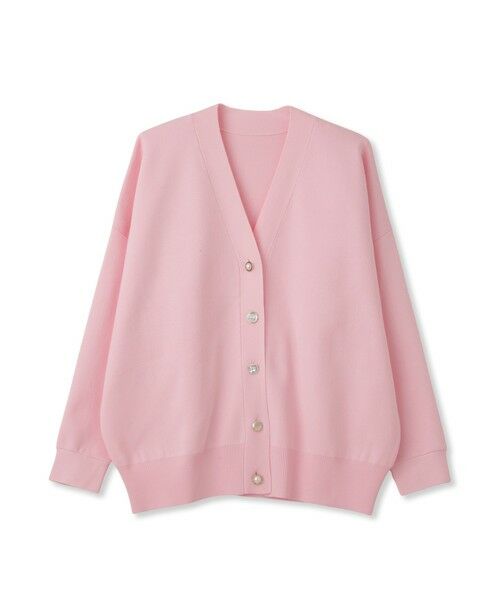 QUEENS COURT / クイーンズコート ニット・セーター | アソートビジューボタン軽量カーディガン≪手洗い可能≫ | 詳細20