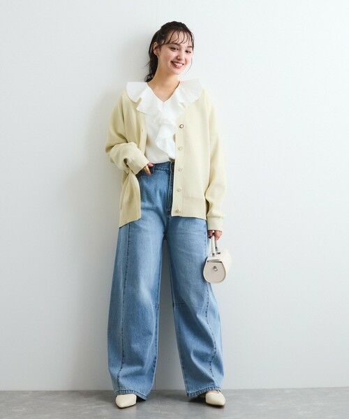 QUEENS COURT / クイーンズコート ニット・セーター | アソートビジューボタン軽量カーディガン≪手洗い可能≫ | 詳細23