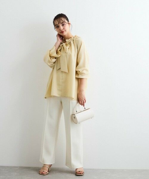 QUEENS COURT / クイーンズコート シャツ・ブラウス | フィブリルサテンリボンタイブラウス≪手洗い可能≫ | 詳細7