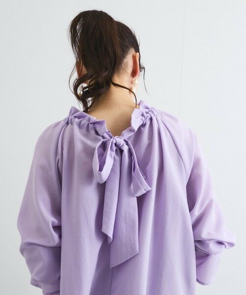 QUEENS COURT / クイーンズコート シャツ・ブラウス | フィブリルサテンリボンタイブラウス≪手洗い可能≫ | 詳細16
