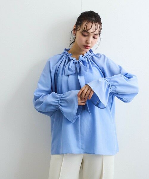 QUEENS COURT / クイーンズコート シャツ・ブラウス | フィブリルサテンリボンタイブラウス≪手洗い可能≫ | 詳細18