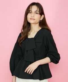 QUEENS COURT - 新品　QUEENS COURT　クイーンズコート　トップス　ブラウス　黒 QUEENS COURTのシャツ/ブラウスの商品一覧|レディース