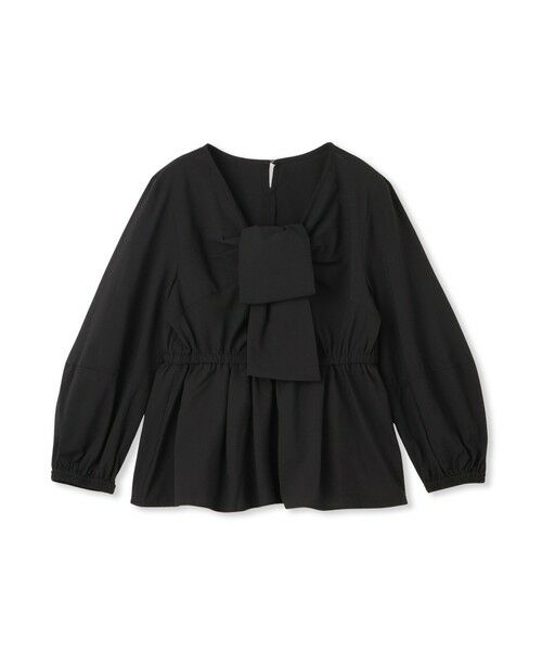 QUEENS COURT / クイーンズコート シャツ・ブラウス | サッカーリボンディティールブラウス≪セットアップ対応/手洗い可能≫ | 詳細6