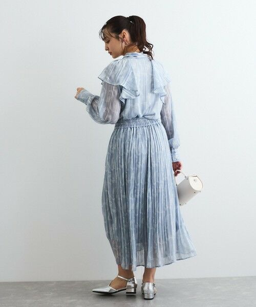 QUEENS COURT / クイーンズコート シャツ・ブラウス | ラメストライプラッフルタイブラウス≪手洗い可能≫ | 詳細19