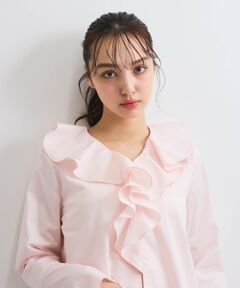QUEENS COURT / クイーンズコート シャツ・ブラウス | ラッフルフリルブラウス≪手洗い可能≫