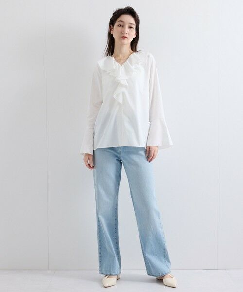 QUEENS COURT / クイーンズコート シャツ・ブラウス | ラッフルフリルブラウス≪手洗い可能≫ | 詳細11