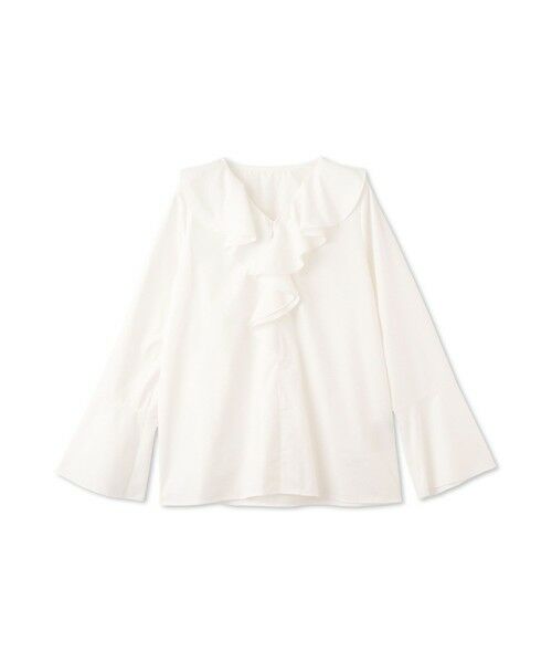 QUEENS COURT / クイーンズコート シャツ・ブラウス | ラッフルフリルブラウス≪手洗い可能≫ | 詳細12