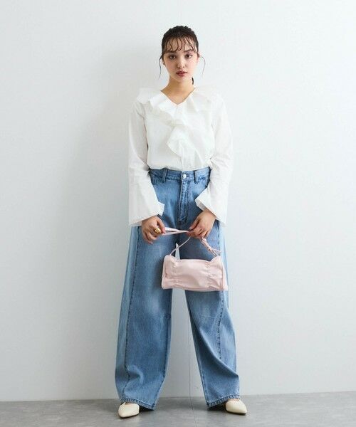 QUEENS COURT / クイーンズコート シャツ・ブラウス | ラッフルフリルブラウス≪手洗い可能≫ | 詳細4