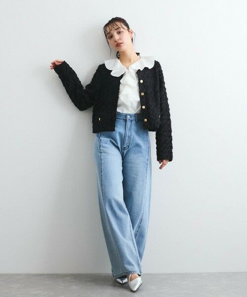 QUEENS COURT / クイーンズコート シャツ・ブラウス | ラッフルフリルブラウス≪手洗い可能≫ | 詳細6