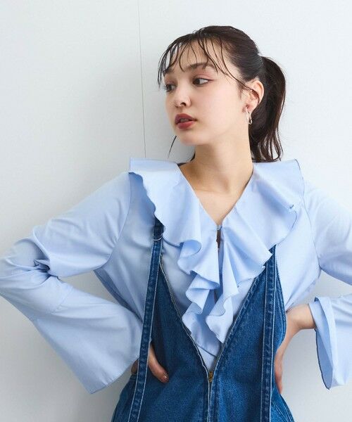 QUEENS COURT / クイーンズコート シャツ・ブラウス | ラッフルフリルブラウス≪手洗い可能≫ | 詳細26