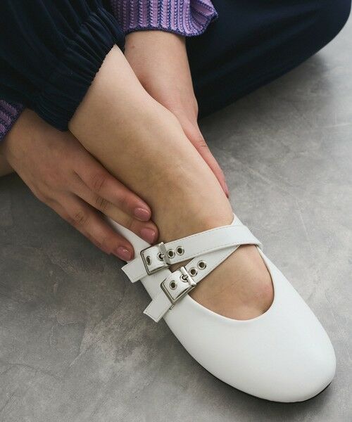 QUEENS COURT / クイーンズコート フラットシューズ | メタリックバングルパンプス | 詳細4