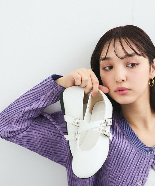 QUEENS COURT / クイーンズコート フラットシューズ | メタリックバングルパンプス | 詳細5