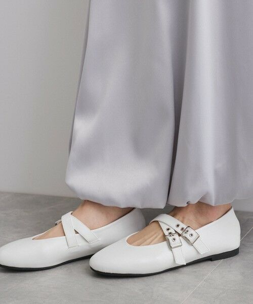 QUEENS COURT / クイーンズコート フラットシューズ | メタリックバングルパンプス | 詳細1