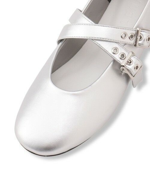 QUEENS COURT / クイーンズコート フラットシューズ | メタリックバングルパンプス | 詳細8