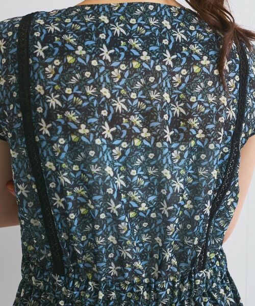 QUEENS COURT / クイーンズコート ロング・マキシ丈ワンピース | ローンフラワーレースワンピース≪手洗い可能≫ | 詳細9