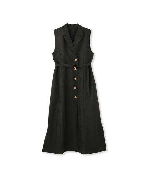 QUEENS COURT / クイーンズコート ロング・マキシ丈ワンピース | リネンライクシャンブレージレワンピース≪手洗い可能≫ | 詳細5