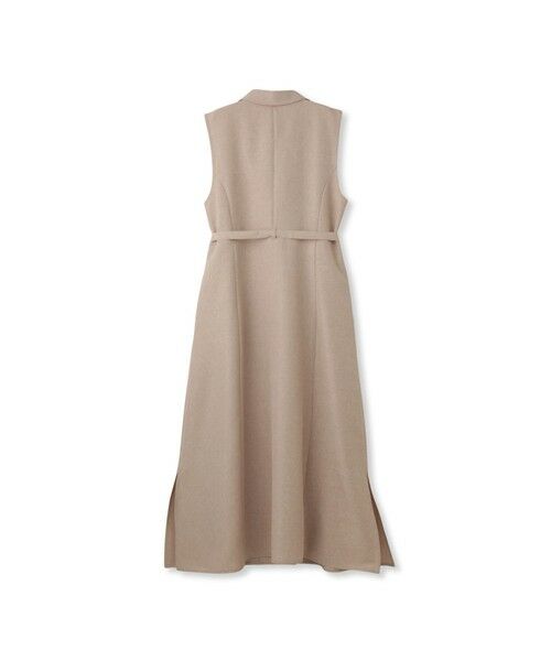 QUEENS COURT / クイーンズコート ロング・マキシ丈ワンピース | リネンライクシャンブレージレワンピース≪手洗い可能≫ | 詳細11