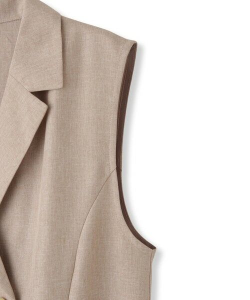 QUEENS COURT / クイーンズコート ロング・マキシ丈ワンピース | リネンライクシャンブレージレワンピース≪手洗い可能≫ | 詳細13