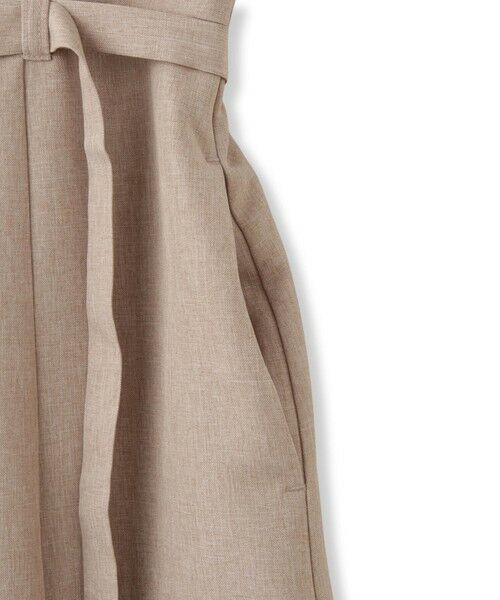 QUEENS COURT / クイーンズコート ロング・マキシ丈ワンピース | リネンライクシャンブレージレワンピース≪手洗い可能≫ | 詳細14