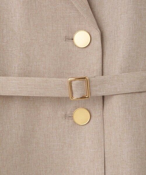 QUEENS COURT / クイーンズコート ロング・マキシ丈ワンピース | リネンライクシャンブレージレワンピース≪手洗い可能≫ | 詳細16