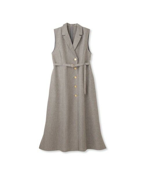 QUEENS COURT / クイーンズコート ロング・マキシ丈ワンピース | リネンライクシャンブレージレワンピース≪手洗い可能≫ | 詳細21
