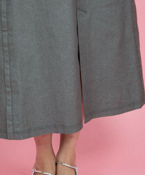 QUEENS COURT / クイーンズコート ロング・マキシ丈ワンピース | デニムライクリボンワンピース≪手洗い可能≫ | 詳細11