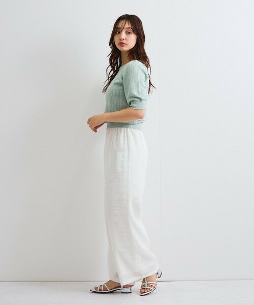 QUEENS COURT / クイーンズコート その他パンツ | 【日本製】シャーリングイージーパンツ≪セットアップ対応/手洗い可能≫ | 詳細5