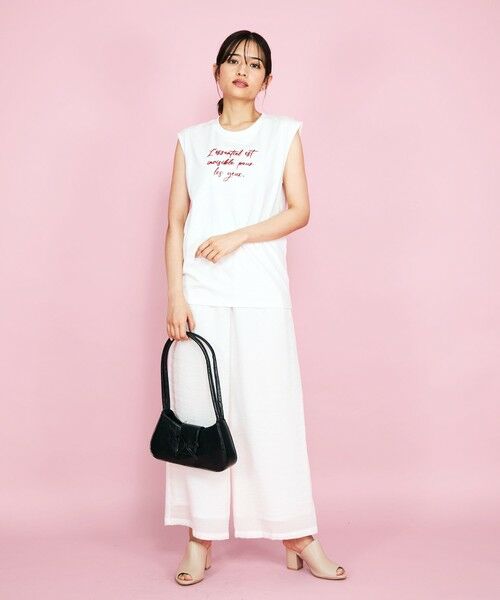 QUEENS COURT / クイーンズコート その他パンツ | 【日本製】シャーリングイージーパンツ≪セットアップ対応/手洗い可能≫ | 詳細11