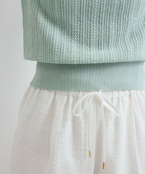 QUEENS COURT / クイーンズコート その他パンツ | 【日本製】シャーリングイージーパンツ≪セットアップ対応/手洗い可能≫ | 詳細3